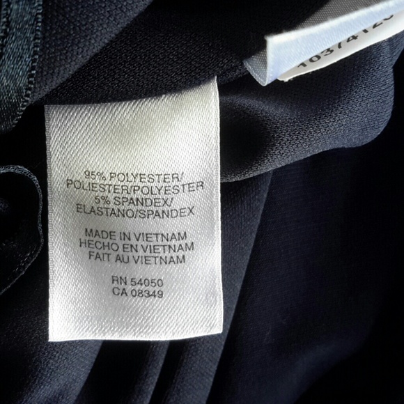 Evan-Piccone 3/4 Sleeve Navy Blue Midi Dress - Picture 3 of 3